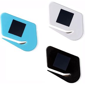 Magnetic Letter Openers Envelope,3 Pack,Envelope Opener Slitter,Mail Openers Blade with Magnet,Letter Opener for Women,Envelope Cutter (Black)