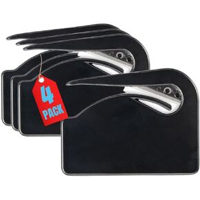 1InTheOffice Letter Opener, Envelope Opener Slitter Concealed Blade, Black 4 Pack