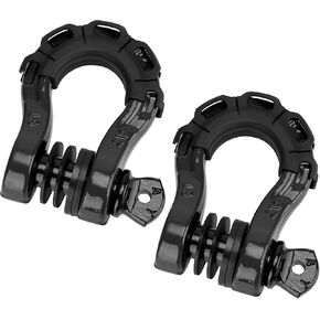 تكبل حلقة على شكل حرف D 3/4 بوصة 4.75 طن (عبوة من قطعتين) 48000 رطل أقصى قوة للكسر، مع دبوس لولبي 7/8 بوصة وعازل وغسالات (أحمر) in Kuwait