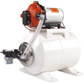SeaFlo Marine Water Pump 12 V DC 60 PSI 5.5 GPM 2 Gallon Accumulator Tank System