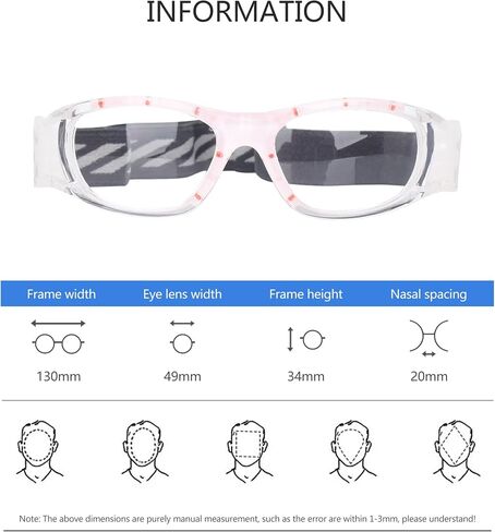 Basketball Dribbling Glasses Soccer Football Sports Protective Eyewear Goggles Eye Safety Glasses Anti Fog Lens in Saudi Arabia