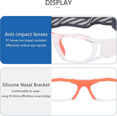 Basketball Dribbling Glasses Soccer Football Sports Protective Eyewear Goggles Eye Safety Glasses Anti Fog Lens in Saudi Arabia