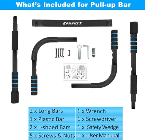 komsurf شريط سحب للمدخل، شريط سحب للمنزل، شريط الذقن متعدد الوظائف، شريط باب اللياقة البدنية المحمول، مدرب نظام الصالة الرياضية تجريب الجسم in Kuwait