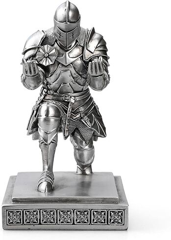Medieval Armored Warrior Knight Pen Holder Desk Organizers and Accessories Resin Pencil Holder Paperweight as Gift with a Cool Letter Opener for Desk (Blue) in Kuwait