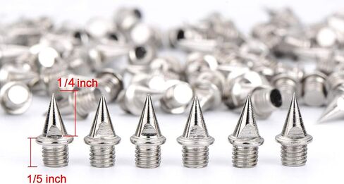JOVITEC 120 Pieces 1/4 Inch Steel Spikes Shoe Spikes Replacement with 2 Pieces Spike Wrench for Track and Cross Country in Saudi Arabia