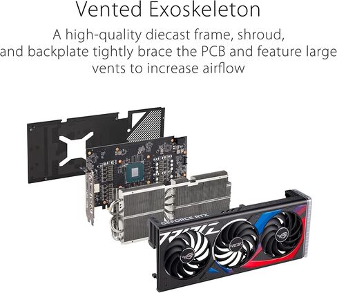 ASUS ROG Strix GeForce RTX™ 4070 OC Edition Gaming Graphics Card (PCIe 4.0, 12GB GDDR6X, DLSS 3, HDMI 2.1, DisplayPort 1.4a) in Saudi Arabia