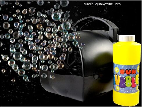 Lightahead LAWS40661421A آلة فقاعات هابل المحمولة. صانع فقاعات مع بطارية أو محول للحفلات الداخلية والخارجية والمراقص in Kuwait