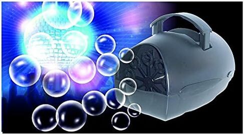 Lightahead LAWS40661421A آلة فقاعات هابل المحمولة. صانع فقاعات مع بطارية أو محول للحفلات الداخلية والخارجية والمراقص in Kuwait