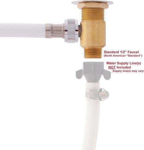 Ambassador Marine Trinidad- Transom Shower (Cold Only), Warm White Cup & Lid, Small Warm White Sprayer, 10' White Rubber Hose, Chrome Trinidad Handle - 136-0207-WH-W in Saudi Arabia