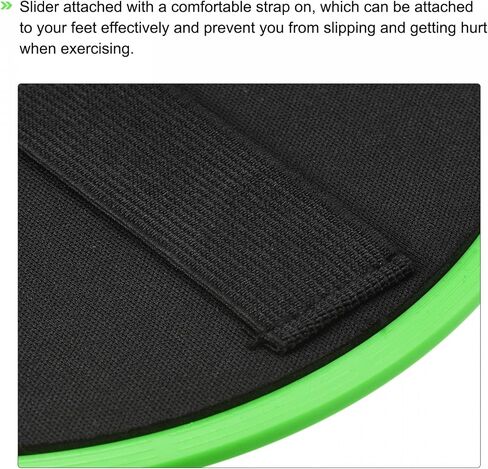 uxcell Exercise Core Sliders, Glider Discs with Straps, Use on Carpet or Floor for Full Body Workout in Saudi Arabia