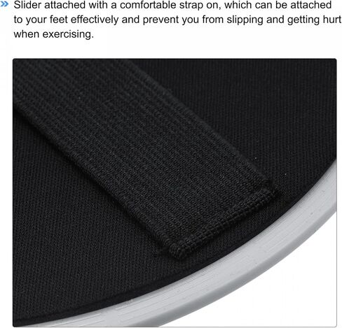 uxcell Exercise Core Sliders, Glider Discs with Straps, Use on Carpet or Floor for Full Body Workout in Saudi Arabia