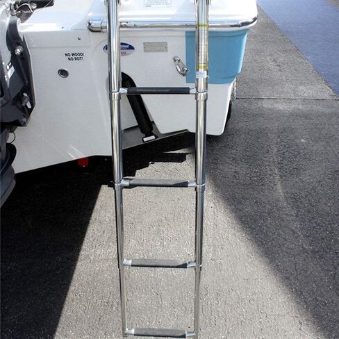 4 Step Ladder Stainless Steel Telescoping Extendable Ladder 600 Pound Capacity for Marine Yacht/Swimming Potoon Ladder in Saudi Arabia