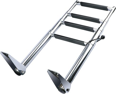 4 Step Ladder Stainless Steel Telescoping Extendable Ladder 600 Pound Capacity for Marine Yacht/Swimming Potoon Ladder in Saudi Arabia