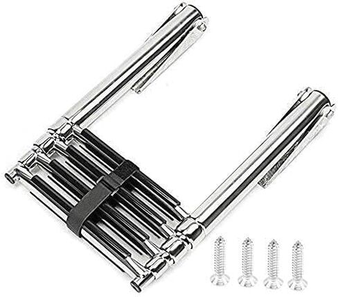 4 Step Ladder Stainless Steel Telescoping Extendable Ladder 600 Pound Capacity for Marine Yacht/Swimming Potoon Ladder in Saudi Arabia