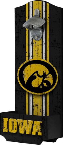 FOCO NCAA Unisex-Adult NCAA College Team Logo Wooden Bottle Cap Opener Sign in Kuwait