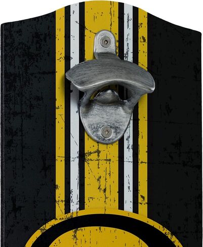 FOCO NCAA Unisex-Adult NCAA College Team Logo Wooden Bottle Cap Opener Sign in Kuwait