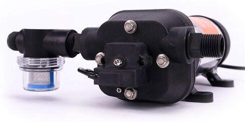 BACOENG AC110V مضخة الحجاب الحاجز لضغط المياه ذاتية التحضير 4.5GPM 17L/min 40Psi قافلة/RV/قارب/بحرية in Kuwait