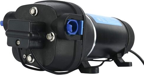 Amarine Made AC 110V مضخة غشاء ضغط الماء ذاتية التحضير 17LPM/4.5GPM AMPS:1.0A، MAX.AMPS:1.8A إعداد الضغط: 40PSI/2.8bar Caravan/RV/قارب/بحري in Kuwait