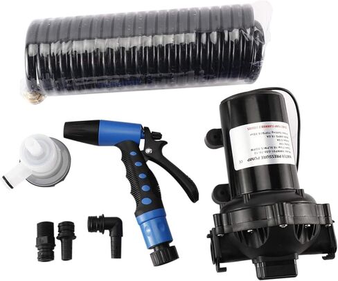 YaeMarine 70 PSI Washdown Deck Wash Pump Kit 12 V مضخة ضغط المياه ذاتية التحضير 5 GMP in Kuwait