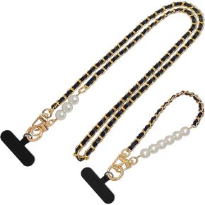 Phone Lanyard Universal Phone Strap Phone Lanyard Crossbody Neck Strap Phone Charms with 2× Tether Tab, 1× Wrist Strap