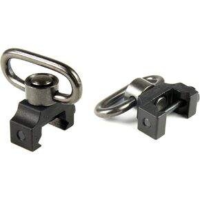 TACFUN 2PACK Heavy Duty Quick Detach Push Button Swivel+Mount Set fits 20mm Rails