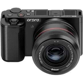 ORDRO G730 5K Mirrorless Camera 12x Optical Zoom, 3.2" Vari-Angle Touchscreen, Auto/Manual Focus for Vlogging and Photography