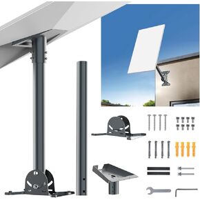 Starlink Gen 3 Mount - Adjustable Starlink Mounting Kit Compatible with Starlink V3 Standard Dish, Includes Straight Pipe and Heavy Duty Starlink Mount Pipe Adapter for Wall Mount/Roof Mount