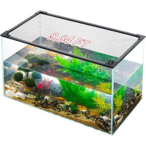 Uross Fish Tank lid Magnetic Aquarium lid Fish Tank Hood top Cover Anti-Jumping net Cover mesh to Protect Fish Jumping Out of Fish Tank