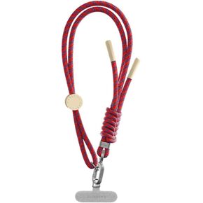 CASETiFY Braided Wrist Strap - Fluorescent Red/Cobalt Blue/Buttercream Yellow
