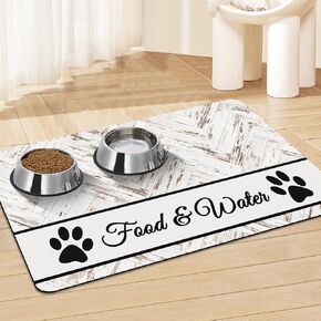 Pet Feeding Mat - Absorbent Dog Food Mat for Floors Waterproof，Dog Cat Placemat Mat for Food and Water Bowls - No Stains No Sliding Quick Dry Dog Water Mat Eating Mat Dish Mat D1-30 * 50cm