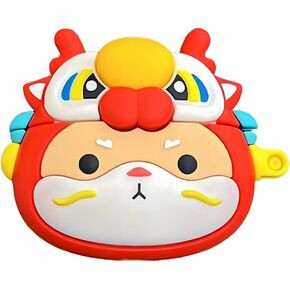 Case Compatible with Airpods Pro/Pro2, Cute Kawaii Fish Design Case Cover, Fashion Portable Earbuds Accessories Soft Silicone Wireless Earphone Shockproof Protector with Hook Red in Saudi Arabia