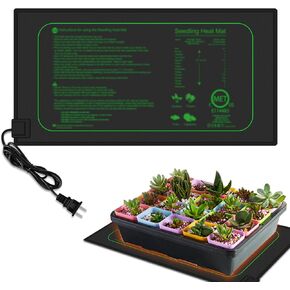 GYTF 21Watts Seedling Heat Mat - MET Standard Warm Hydroponic Heating Pad for Indoor Gardening, Durable Waterproof 10" x 20.75"