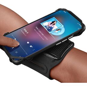 MMOBIEL Phone Holder for Running 360° Rotatable Running Armband – Running Phone Holder for iPhone 16 15 14 13 Pro Max, Samsung Galaxy S24 S23 Series - Fits All 4.5-7.5 Inch Smartphones - Black