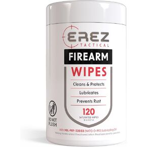 Gun Cleaning Wipes - Get 120 Field & Range Saturated Gun Wipes, CLP Gun Cleaner Lubricant - Clean, Lubricate and Protect with MIL-PRF-32033 (NATO O-190) Gun Cleaning Cloth (5" x7")