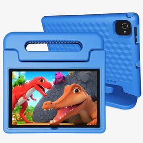Tablet for Kids 10.1 inch Android 14, 8GB+64GB(TF 1TB) 6000mAh Kids Tablet WiFi6 Parental Control,Face Unlock, 1280 * 800 HD Screen (Layard Blue)