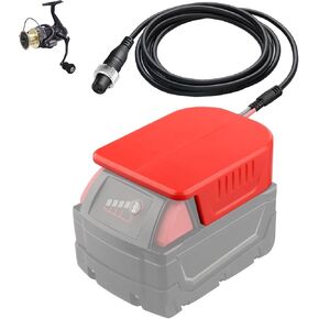 Fishing Batterty Adapter for Milwaukee 18V M18 Battery Work for Daiwa/for Shimano 14.4V Daiwa TANACOM 750 Bull 750 500 600MJ 300JS 400J 200 Electric Fishing Reel BM2000 BM2000II BM2300C