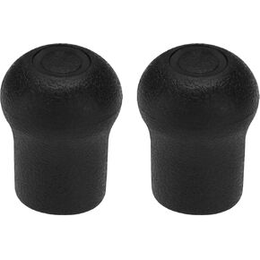 eMagTech 2pcs PVC Fishing Rod Butt Cap Protector Cap End Suitable for Fishing Rod Building Repairs DIY Fishing Rod Ends Black 45.5x35mm