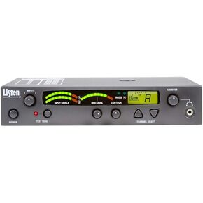 Listen Technologies MH-800-072-01 Meeting House Transmitter, 57 Channels, Up to 1500 ft. (457 m) Transmission Range, Look & Listen LCD Shows Channel, Balanced/Unbalanced Inputs, Auto Processor