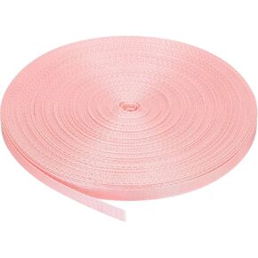MECCANIXITY Nylon Webbing Strap Flat 5/8 Inch 50 Yards Light Peach Pink for Outdoor DIY Gear Repair, Backpack, Luggage-Rack, Crafts