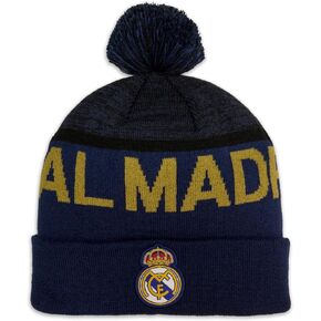 Icon Sports Officially Licensed World Clubs Pom Beanie - Premium Soft Knit Winter Hat for Soccer Fans, Warm Soccer Fan Gear