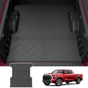 powoq Floor Mat Compatible with 2022-2024 Toyota Tundra 5.5FT CrewMax Truck Mat Liner Tailgate Mat Replacement for 2022-2024 Toyota Tundra Accessories