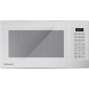 Hotpoint RES1072DTWW 0.7 Cu. Ft. Capacity Countertop Microwave Oven, White