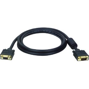 Tripp Lite VGA Monitor Extension Cable RGB Coax High Resolution M/F, 2048 x 1536 (1080p) HD15, 25ft 25' (P500-025) , Black in Saudi Arabia