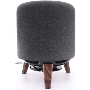 Wooden Mount Desk Speaker Stand for Echo Sub Subwoofer and Homepod 2nd/1st Gen Smart Speaker, Stable Desktop Mount for Better Sound and Home Decoration (Black Walnut)