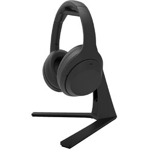 Kanto H3 Universal Desktop Headphone and Headset Stand with Silicone Padding and Adapter Holder | 22 lb Weight Capacity | Black