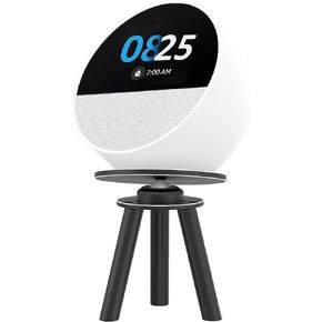 Almoz Tilt Stand for Echo Spot, Solid Stand for Echo Spot Accessories, Tripod Base Echo Spot Speaker Stand, Magnetic Alexa Echo Spot Stand Ensures Clear Audio Performance (Black)
