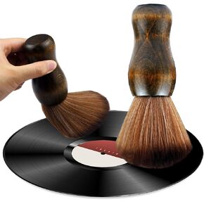 1pcs Anti Static Dust Cleaning Records Cleaner Brush Audio Wooden Soft Brush Record Player Accessories
