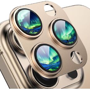 Compatible with iPhone 15 Pro Max Camera Lens Protector,[Shatterproof] [Strong Adsorption][AR Anti-Reflection] 9h Metal Aluminum Alloy Tempered Glass Camera Cover,Blue