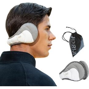 JIDIRIJI Winter Ear Muffs for Men & Women Foldable Earmuffs Ear Warmers Ear Covers for Cold Weather-Behind the Head Earmuffs