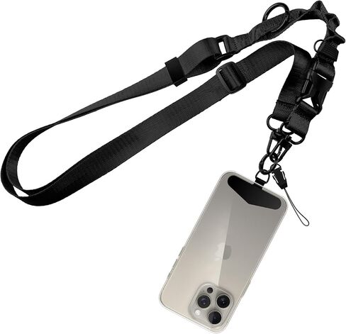 ELV Phone Lanyard with Phone Tether: Crossbody Phone Lanyard for iPhone - Quick Release Cell Phone Strap for Phone Case with Metal Phone Tether Tabs in Saudi Arabia